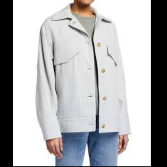 Vince size XS Gray Button Front Casual Shirt Jacket - Picture 1 of 7